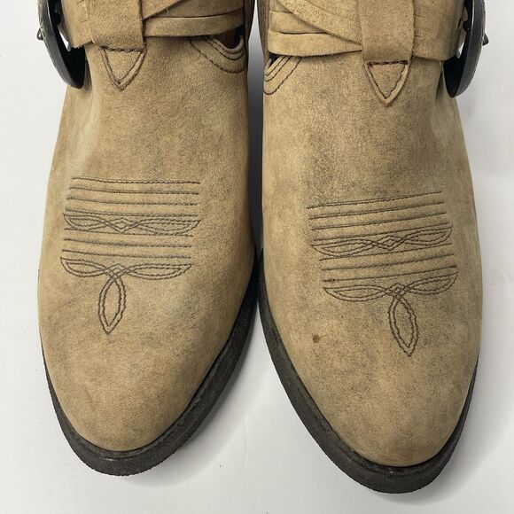 Ariat Dulce Ankle Boots Leather Western Brown Buckle Heel Women’s size 8.5B - Picture 8 of 14